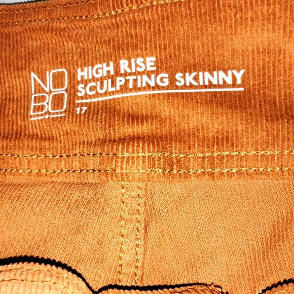 🤎 NWOT Womens Girls No Boundaries Copper Penny Colored Skinny Pants Size 17 - Picture 3 of 4